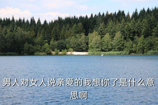 男人對(duì)女人說(shuō)親愛(ài)的我想你了是什么意思啊