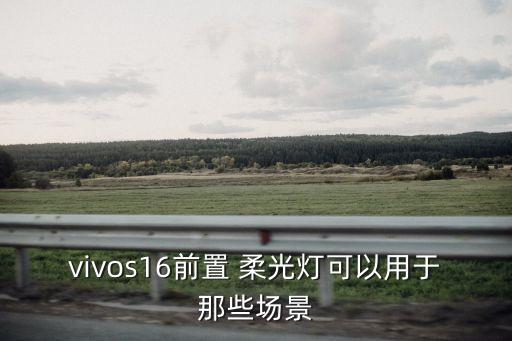vivos16前置 柔光燈可以用于那些場景