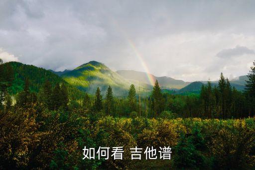 吉他簡譜怎么看,吉他譜:底線代表吉他底部最粗的弦