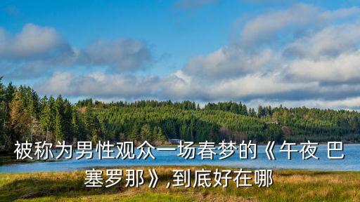 被稱為男性觀眾一場春夢的《午夜 巴塞羅那》,到底好在哪