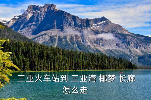  三亞火車站到 三亞灣 椰夢 長廊怎么走