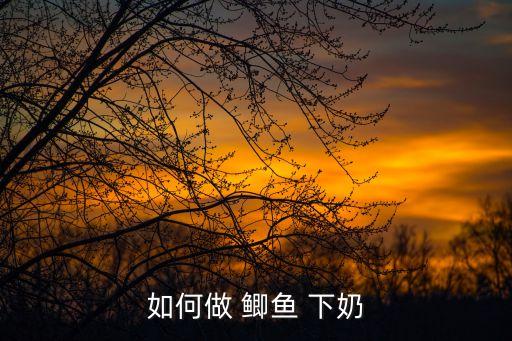 下奶鯽魚湯,怎么做才能喝到清白色鯽魚湯?