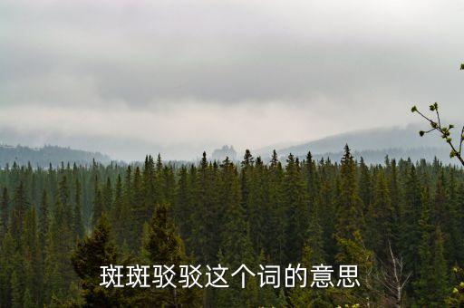 斑斑駁駁，帶刺的朋友文中斑斑駁駁是什么意思