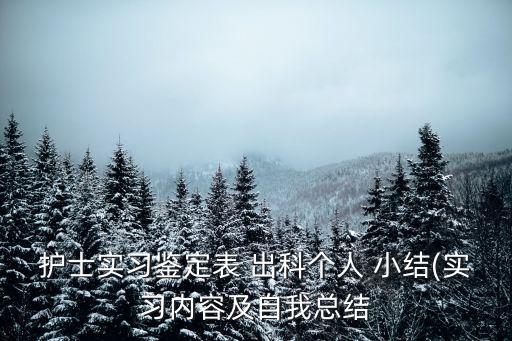 出科個人小結,第二集:從零開始!
