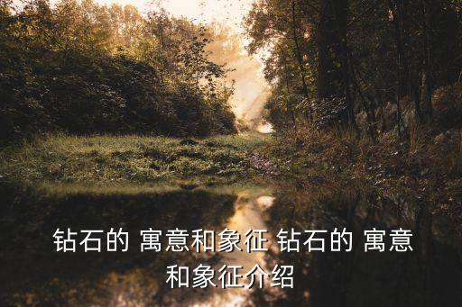 鉆石的寓意,鉆石項鏈寓意墜入愛河