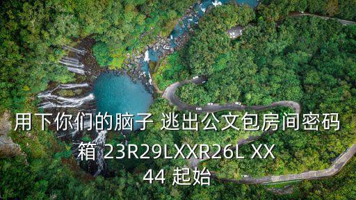 公文包房間，用下你們的腦子 逃出公文包房間密碼箱 23R29LXXR26L XX44 起始
