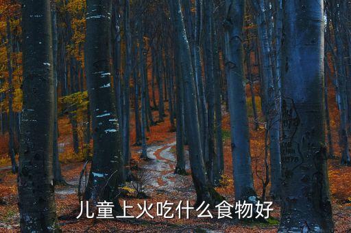 兒童上火吃什么食物好