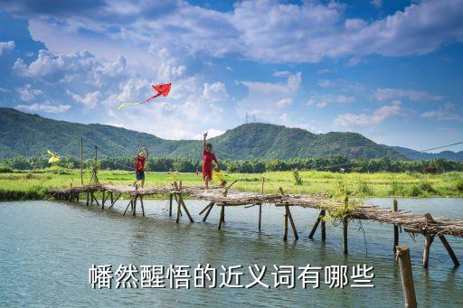 恍然大悟的近義詞，幡然醒悟的近義詞有哪些