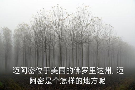  邁阿密位于美國的佛羅里達(dá)州, 邁阿密是個怎樣的地方呢