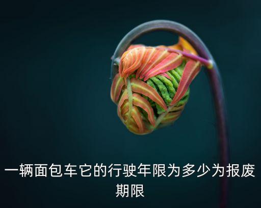 一輛面包車它的行駛年限為多少為報(bào)廢期限
