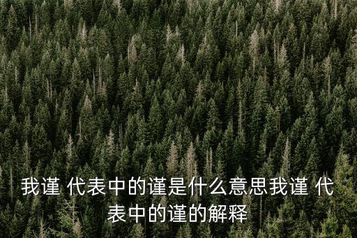 謹代表,只有代表與我的家人之別