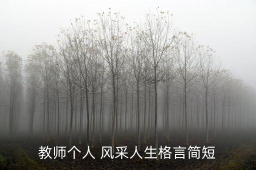 個人風采,教師的職責是傳授知識并教會學生如何做人