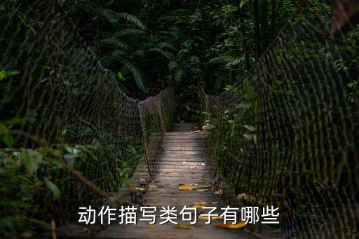 動作描寫類句子有哪些