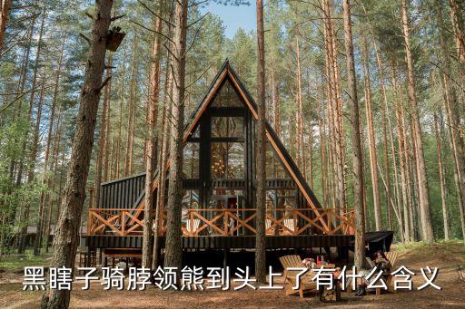 黑瞎子騎脖領熊到頭上了有什么含義