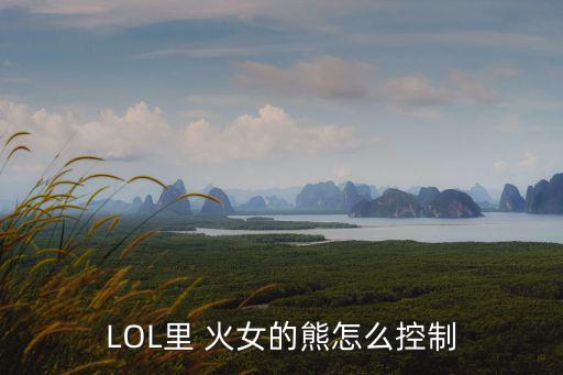 LOL里 火女的熊怎么控制