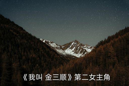 金三順演員,男主角三順勇敢堅決面對生活最終找到幸福