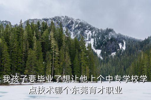 東莞育才中專學校2019招生簡章，東莞市育才職業技術學校