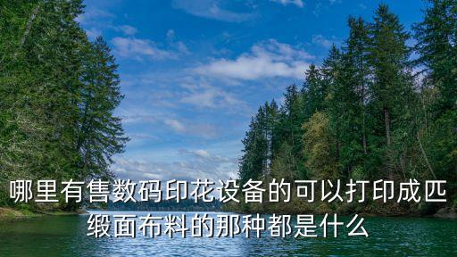 哪里有售數(shù)碼印花設(shè)備的可以打印成匹緞面布料的那種都是什么