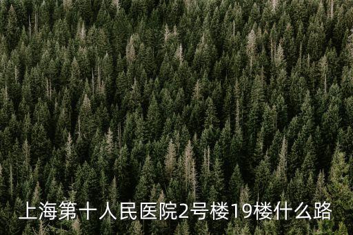 上海第十人民醫(yī)院2號樓19樓什么路