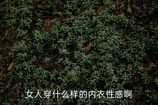 女人穿什么樣的內衣性感啊