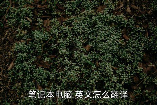 筆記本電腦 英文怎么翻譯