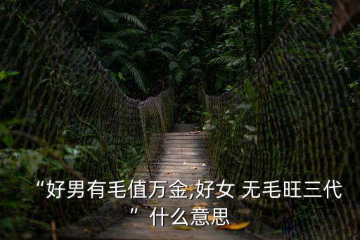 人體無毛,好姑娘無毛王三代相關介紹