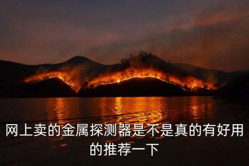 網上賣的金屬探測器是不是真的有好用的推薦一下