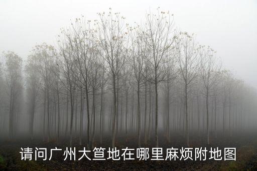 大溪地地圖，請問廣州大笪地在哪里麻煩附地圖