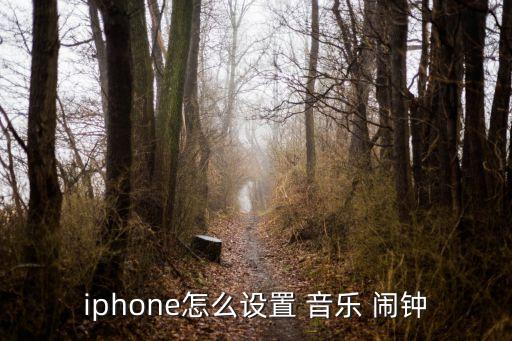 iphone怎么設置 音樂 鬧鐘
