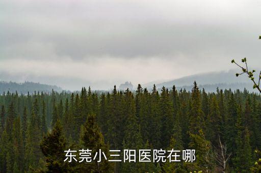 東莞哪里治小三陽溫暖，東莞小三陽醫院在哪
