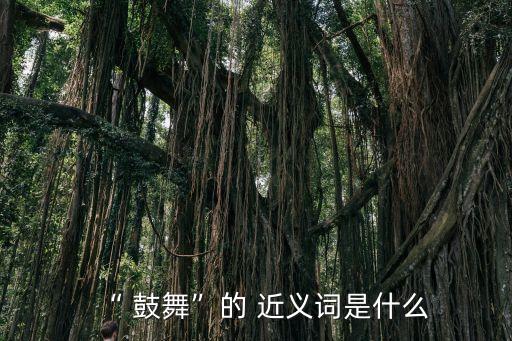 鼓舞的近義詞,鼓勵和激勵人們向前進!