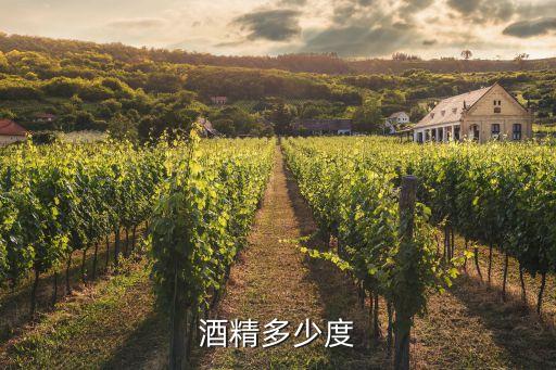酒精多少度