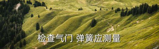 檢查氣門 彈簧應測量
