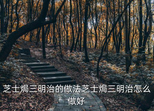 芝士焗三明治的做法芝士焗三明治怎么做好