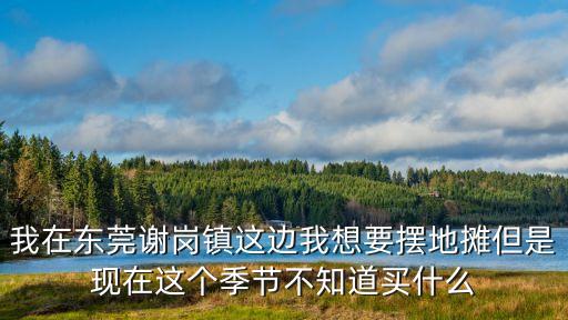 東莞樟木頭地攤，我在東莞謝崗鎮這邊我想要擺地攤但是現在這個季節不知道買什么
