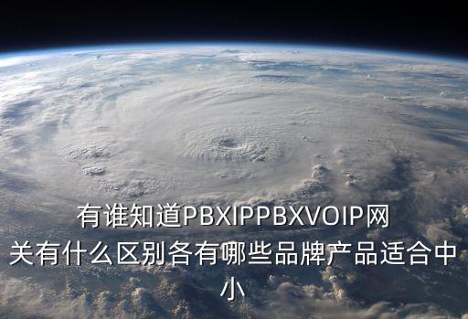 有誰知道PBXIPPBXVOIP網關有什么區別各有哪些品牌產品適合中小