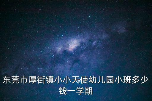 東莞小天才幼兒園，東莞市厚街鎮小小天使幼兒園小班多少錢一學期