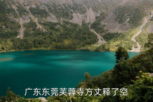 廣東東莞芙蓉寺方丈釋了空