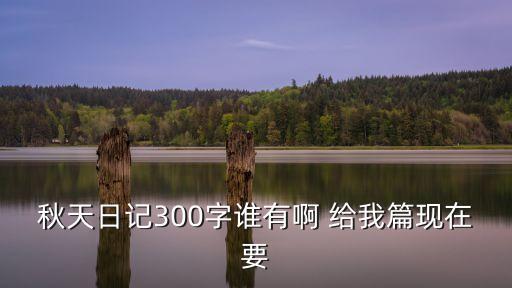 秋天日記300字誰有啊 給我篇現在要