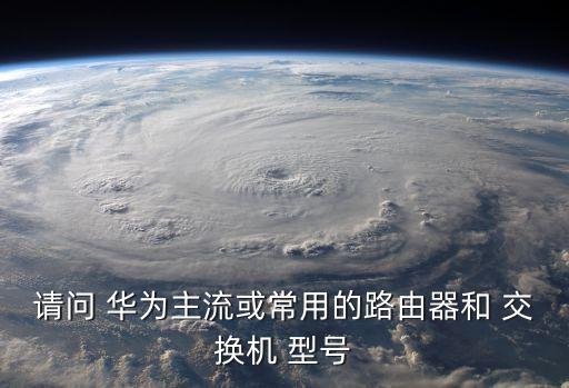 請問 華為主流或常用的路由器和 交換機 型號