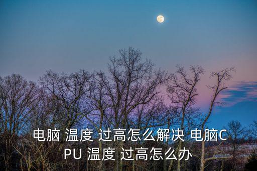 電腦溫度過高怎么辦,結(jié)合老虎和連刷帶吹電腦怎么玩?