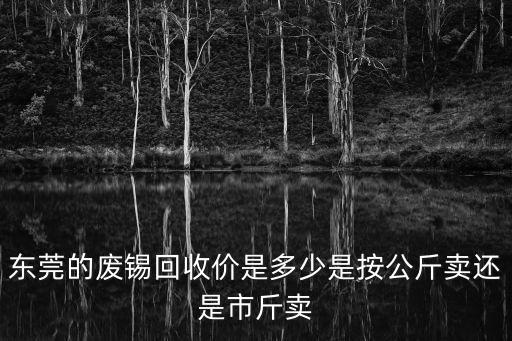 東莞的廢錫回收價是多少是按公斤賣還是市斤賣
