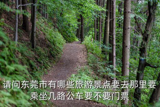 請問東莞市有哪些旅游景點要去那里要乘坐幾路公車要不要門票