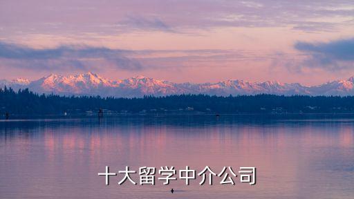 十大留學中介公司