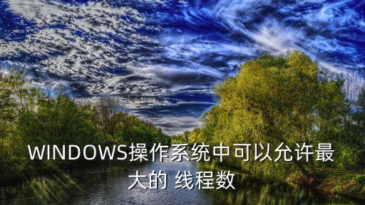 線程數,64位電腦上32位程序最大虛擬內存是4g