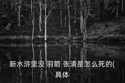 沒(méi)羽箭張清,戰(zhàn)死梁山第三名士兵