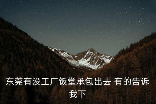 東莞有沒(méi)工廠飯?zhí)贸邪鋈?有的告訴我下