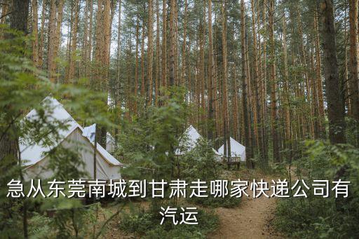 急從東莞南城到甘肅走哪家快遞公司有汽運(yùn)