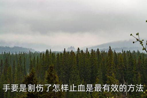 手要是割傷了怎樣止血是最有效的方法