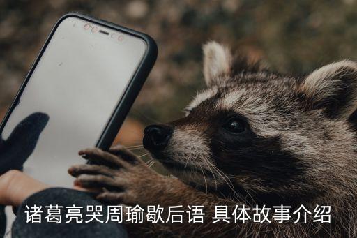諸葛亮哭周瑜，諸葛亮哭周瑜